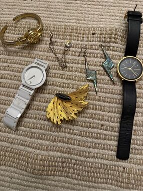 Skagen Black Dial Women's Watch and Black Leather movado watch